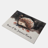 Mein kleiner Igel-Freund „Zwergerl“ eigener Text ドアマット (アングル)