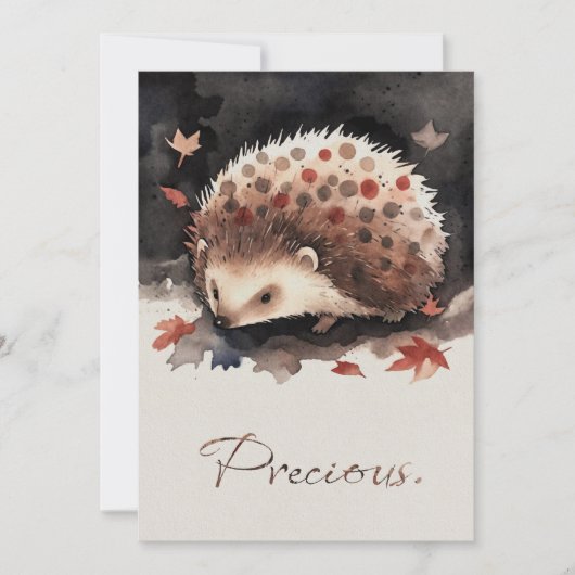 Mein kleiner Igel-Freund „Zwergerl“ Grußkarte シーズンカード (正面)