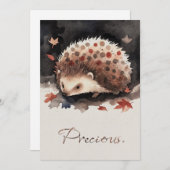 Mein kleiner Igel-Freund „Zwergerl“ Grußkarte シーズンカード (正面/裏面)