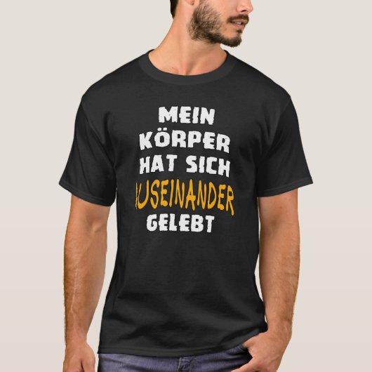 Mein Körper Distinctive Slogan Quote [German Langu Tシャツ (正面)