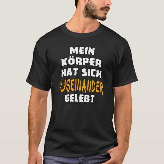 Mein Körper Distinctive Slogan Quote [German Langu Tシャツ (正面)