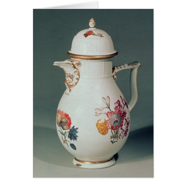 Meissenのコーヒーポット、c.1740-50 (正面)