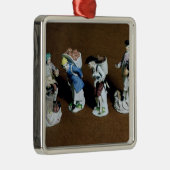 Meissenの姿: saddler、ヤギの販売人 メタルオーナメント (右)