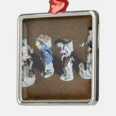 Meissenの姿: saddler、ヤギの販売人 メタルオーナメント (左)