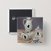 Meissenの茶サービス 缶バッジ (正面&裏面)