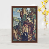 MeisterフォンMeßkirch著祈りの言葉のSt.ベネディクト(あって下さい カード (黄色い花)