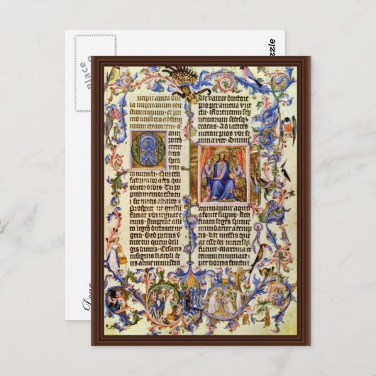 Meister Derによるゴールデンブルの最初のページのコピー ポストカード (正面/裏面)