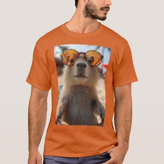 Meister der Entspannung – Das relaxte Capybara Tシャツ (正面)