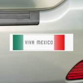 Mejicoの旗 バンパーステッカー (車上)