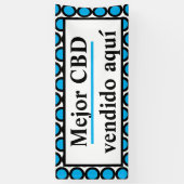 Mejor CBDのvendidoのaquí 横断幕 (縦)