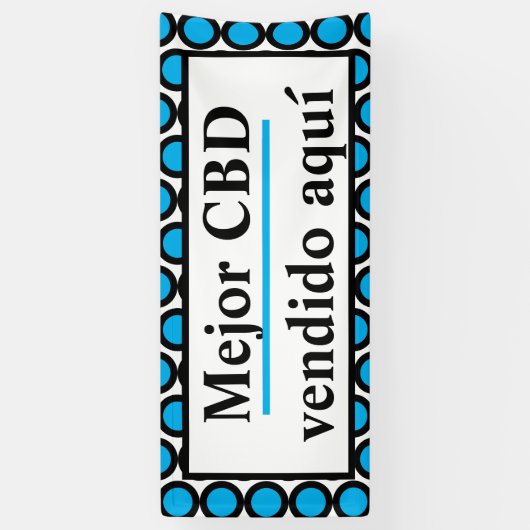 Mejor CBDのvendidoのaquí 横断幕 (縦)