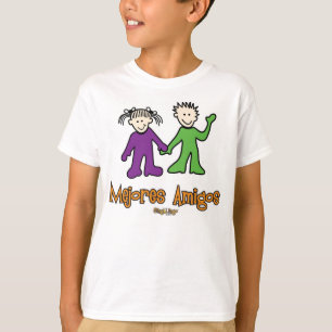 Mejoresの友達(親友)男の子及び女の子 Tシャツ