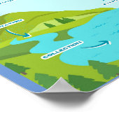 MEKIMI – ザ・ウォーターサイクル教育ポスター ポスター (角)