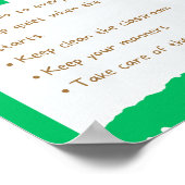 MEKIMI – 美しい印刷可能な教室のルール ポスター (角)