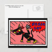 Mel「忍者CAT」ポストカード ポストカード (正面/裏面)