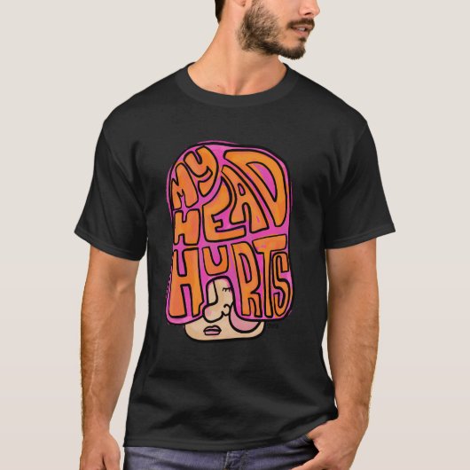 Mel F Arts頭痛と片頭痛を痛めるM Tシャツ (正面)
