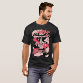 Mel F Arts Pink Camouflage Unicorn Hunting Season Tシャツ (正面フル)