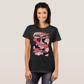Mel F Arts Pink Camouflage Unicorn Hunting Season Tシャツ (正面フル)