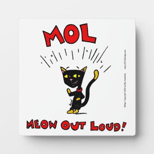 MEL "MOL: MEOW OUT"プラーク フォトプラーク (正面)