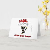 MEL "MOL: MEOW OUT LOUD"グリーティングカード カード (黄色い花)