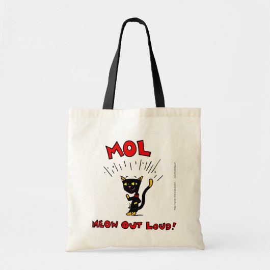 Mel "MOL: MEOW OUT LOUD"トートバッグ トートバッグ (正面)