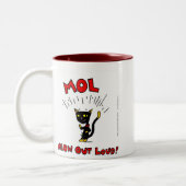 MEL "MOL: MEOW OUT LOUD"マグカップ ツートーンマグカップ (左)