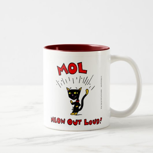 MEL "MOL: MEOW OUT LOUD"マグカップ ツートーンマグカップ (右)