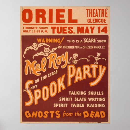 MEL ROYマジシャン幻想家ヴォードヴィルのポスター ポスター (正面)