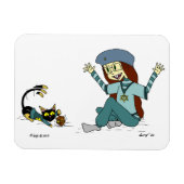 Mel the Cat and Maizy Hanukkah Magnet マグネット (横)