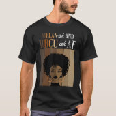 Melan-ish And HBCU-ish AF Historical Black College Tシャツ (正面)