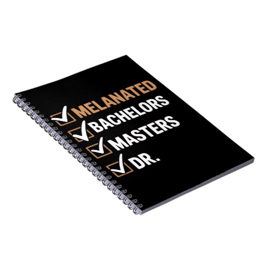 Melanated Doctorate Graduation PhD EDD Bachelor ノートブック (右側)