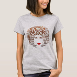 Melanated Strong Woman, Black History Tシャツ