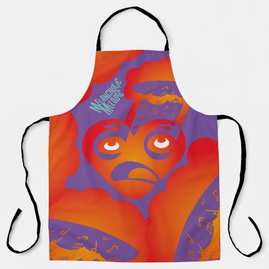 MELANCHOLIC MEDOLIC BY MASANSER PIXELAT エプロン (正面)