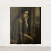 Melancholic Reflection – Timeless Classical Portr タペストリー (正面)