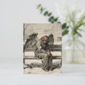 Melancholy Angel in a Snowy City Park ポストカード (スタンド正面)