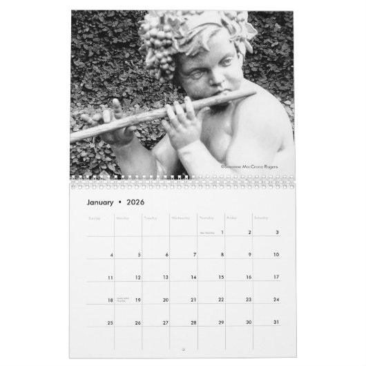 Melancholy Angels - 2026 Twelve Month Calendar カレンダー (1月 2026)