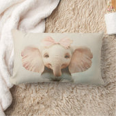 Melancholy Elephant - L’Éléphant Mélancolique ランバークッション (ブランケット)