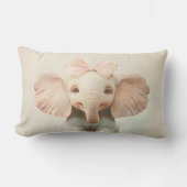 Melancholy Elephant - L’Éléphant Mélancolique ランバークッション (正面)