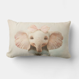 Melancholy Elephant - L’Éléphant Mélancolique ランバークッション
