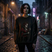 Melancholy Queen Gothic Dark Fantasy Portrait スウェットシャツ