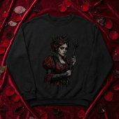 Melancholy Queen Gothic Dark Fantasy Portrait スウェットシャツ
