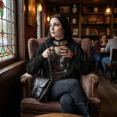 Melancholy Queen Gothic Dark Fantasy Portrait スウェットシャツ