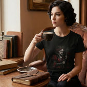 Melancholy Queen Gothic Dark Fantasy Portrait トライブレンドＴシャツ