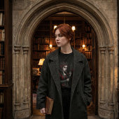 Melancholy Queen Gothic Dark Fantasy Portrait トライブレンドＴシャツ