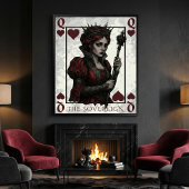 Melancholy Queen of Hearts Gothic Dark Fantasy ポスター