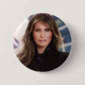 Melaniaの切札の公式のホワイトハウスの写真 缶バッジ (正面)