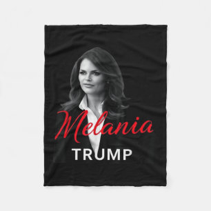 Melania Trump 2025ファーストレディ就任写真 フリースブランケット