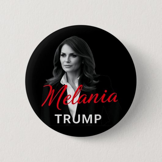 Melania Trump 2025ファーストレディ就任写真 缶バッジ (正面)