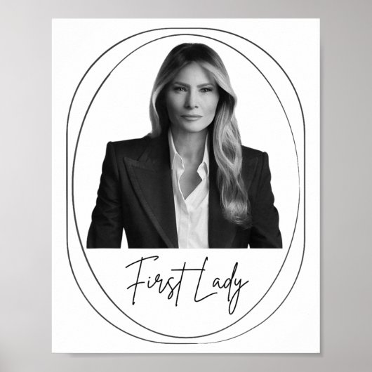 Melania Trump 2025ファーストレディ就任写真M ポスター (正面)