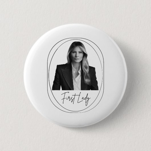 Melania Trump 2025ファーストレディ就任写真M 缶バッジ (正面)